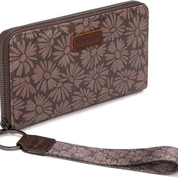 Wallet Women Coffee Daisy Wallets, Card Cases & Money Organizers Large Capacity